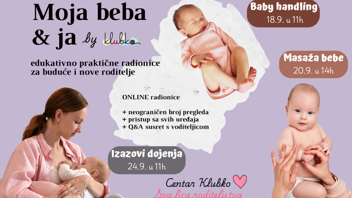 Moja beba i ja, online radionice za nove roditelje