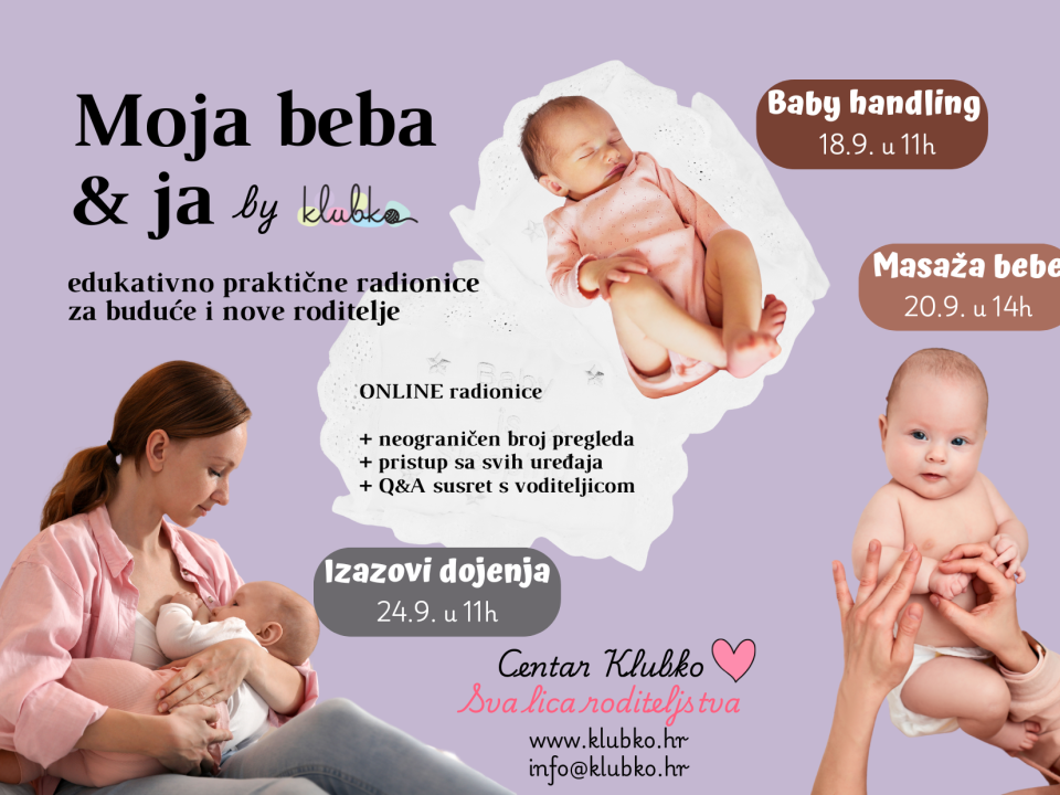 Moja beba i ja, online radionice za nove roditelje