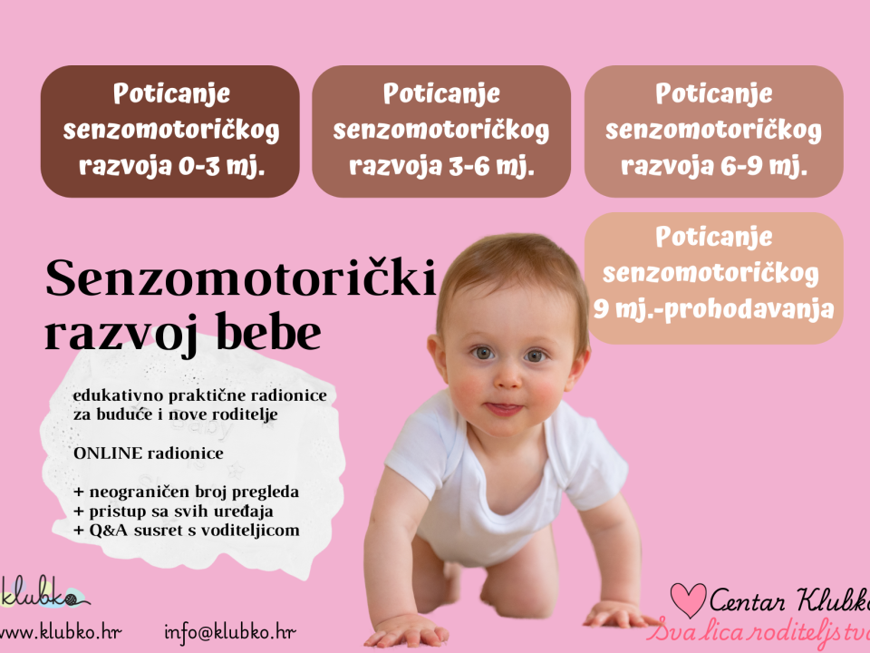 Poticanje senzomotoričkog razvoja bebe